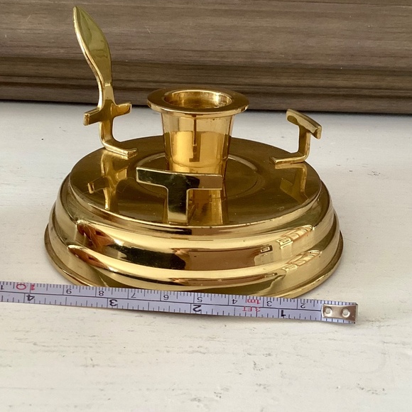 PartyLite Chamber Lamp Brass Candlestick Taper Candle Holder Base Retired Decor - Picture 7 of 9